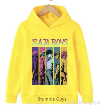 Chlapecký svetr KPop Demon Hunters (Lovkyně démonů) KPop Demon Hunters dětská mikina s potiskem Saja Boys (1) - mix barev Barva: Žlutá, Velikost: 130