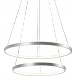 Závěsné svítidlo Leutchen Direkt šedé 2-bodové LED 120 cm Circle