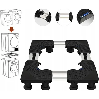 PODSTAVEC POD PRAČKU LEDNIČKU ANTIVIBRAČNÍ NASTAVITELNÉ NOHY