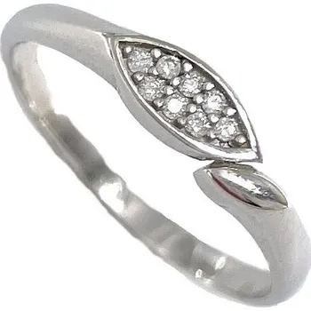 Prsten Stříbrný prsten lísteček velikost prstenu 66