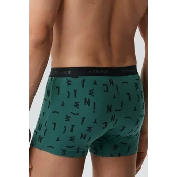 Boxerky 3PACK boxerky Atlantic 3MH-182 - písmena Zeleno-černá M