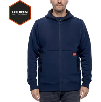Pánská mikina Milwaukee mikina Full-Zip Hoodie modrá Velikost: XXL