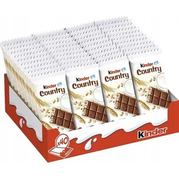Čokoláda Kinder Country Mléčná Čokoláda s mléčnou náplní a cereáliemi 23,5 g