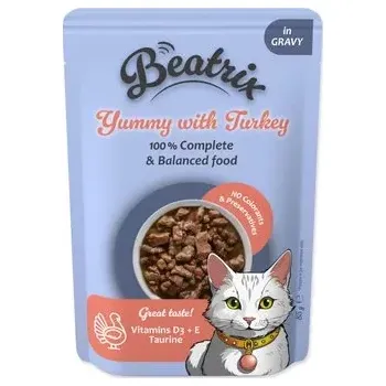 Krmivo pro kočku Kapsička Beatrix Adult s krůtím 85g
