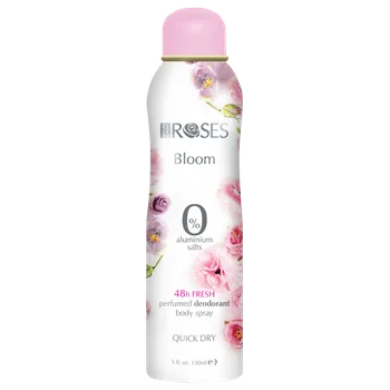 3 za 2 - BLOOM Deodorant pro ženy bez hliníkových solí s krásnou jemnou vůní růží 150 ml