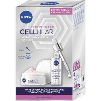 Nivea Cellular Filler Cellular Expert Filler set denný krém proti starnutiu 50ml + výplňové sérum 30ml