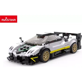 autíčko Stavebnice auta 1:28 PAGANI ZONDA R od Rastar, bílá