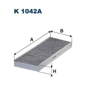 Kabinový filtr FILTRON K 1042A Filtr, vzduch v interiéru (K1042A)