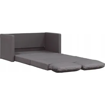 Pohovka Rozkládací pohovka / Futon 2v1 šedá 112x60x55 cm
