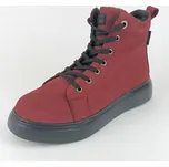 Dámské kotníkové zimní boty Looke L1256-08 vínové 39