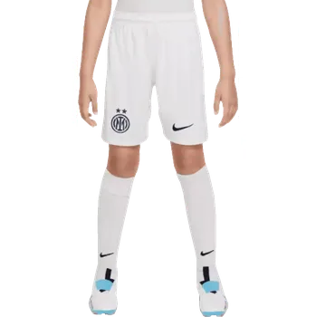 Dětské venkovní fotbalové šortky Nike Inter Milan 25/26 bílé