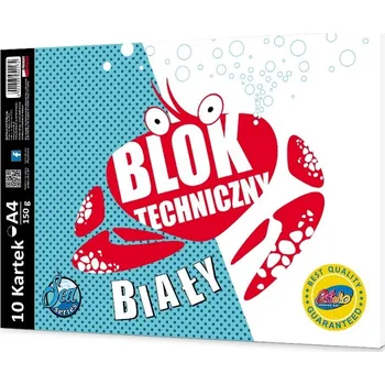 Blok TECHNICKÝ BLOK A4 10 LISTŮ BÍLÝ PASTELLO 150g WZ1