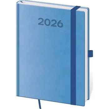 Diář Diář 2026 denní B6 Print Pop - světle modrá