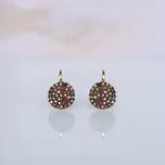 Lillian Vassago Zlaté patentové náušnice se záhnědou LLV22-GER193