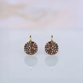 Náušnice Lillian Vassago Zlaté patentové náušnice se záhnědou LLV22-GER193