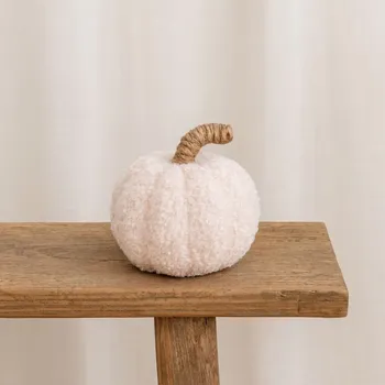 Vánoční dekorace BOLTZE Chumláčí dýně Cica krémová