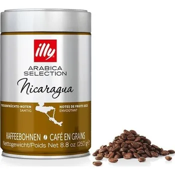 Horký nápoj illy Nicaragua - zrnková káva 250 g