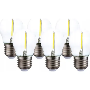 Žárovka Sada 6x LED žárovka E27 2W = 20W, kulatá, neutrální bílá