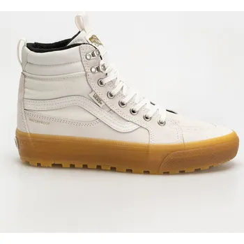 Pánská obuv Vans Mte Sk8 Hi Waterproof Insulated (white/gum) 39, hnědá