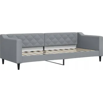 Postel Čalouněná jednolůžková postel 80x200 v odstínech šedé