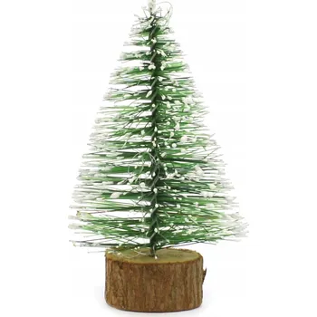 Vánoční stromek UMĚLÝ VÁNOČNÍ STROMEČEK mini na kmínku 10 cm UMĚLÝ SNÍH