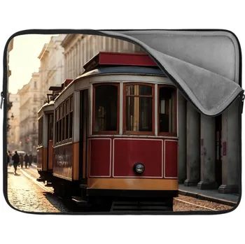 pouzdro na notebook Sablio Obal na notebook Historická červená tramvaj - 13"