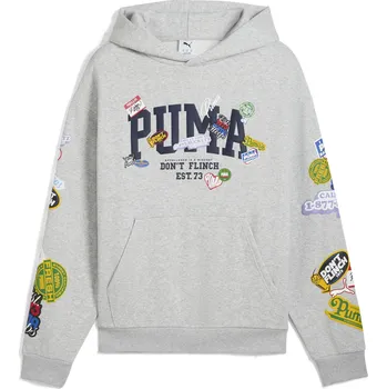 Pánská mikina Pánská mikina PUMA HOOPERHOTLINE PULLOVER HOODIE 63282703 LIGHT GRAY HEATHER XXL