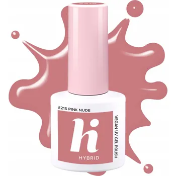 Lak na nehty HI HYBRID PINK NUDE #215 Hybridní lak na nehty 5ml