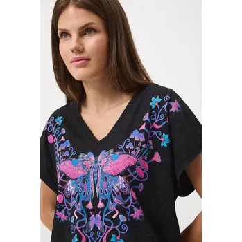 Dámské tričko Bavlněné tričko Medicine dámské, šedá barva RW25-TSD601 GRX, vel. M