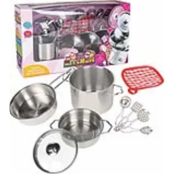 Sada nádobí Sada kovových hrnců s příslušenstvím 11 dílů