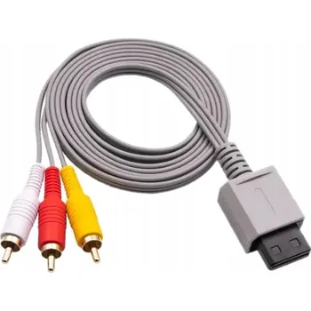 Audio kabel KABEL AUDIO VIDEO A/V RCA 3X CINCH PRO NINTENDO WII WIIU 180CM