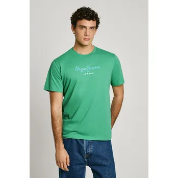 Oblečení a móda Pepe Jeans Pánské tričko EGGO N Barva: zelená, Velikost: M