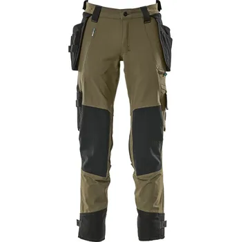 Pánské kalhoty MASCOT® Kalhoty se závěsnými kapsami Mechově zelená Velikost: 45
