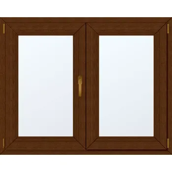 Okno Dvoukřídlé plastové okno levé 120x104