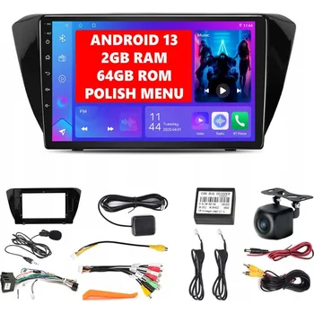 Autorádio AUTORÁDIO S ANDROID 13 PRO ŠKODA SUPERB 3 2015-2019, CARPLAY, AUTOMATICKÉ RÁDIO, WIFI, BT, DSP, 2 GB/64 GB