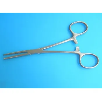 Sada nářadí Servisní nářadí - pean chirurgický 140mm plochý se zoubky, délka čelistí 35mm