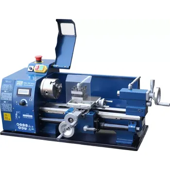 Soustruh HBM 180 Vario, soustruh na kov s digitálním displejem a variabilními otáčkami, 60 kg (HBM Machines)