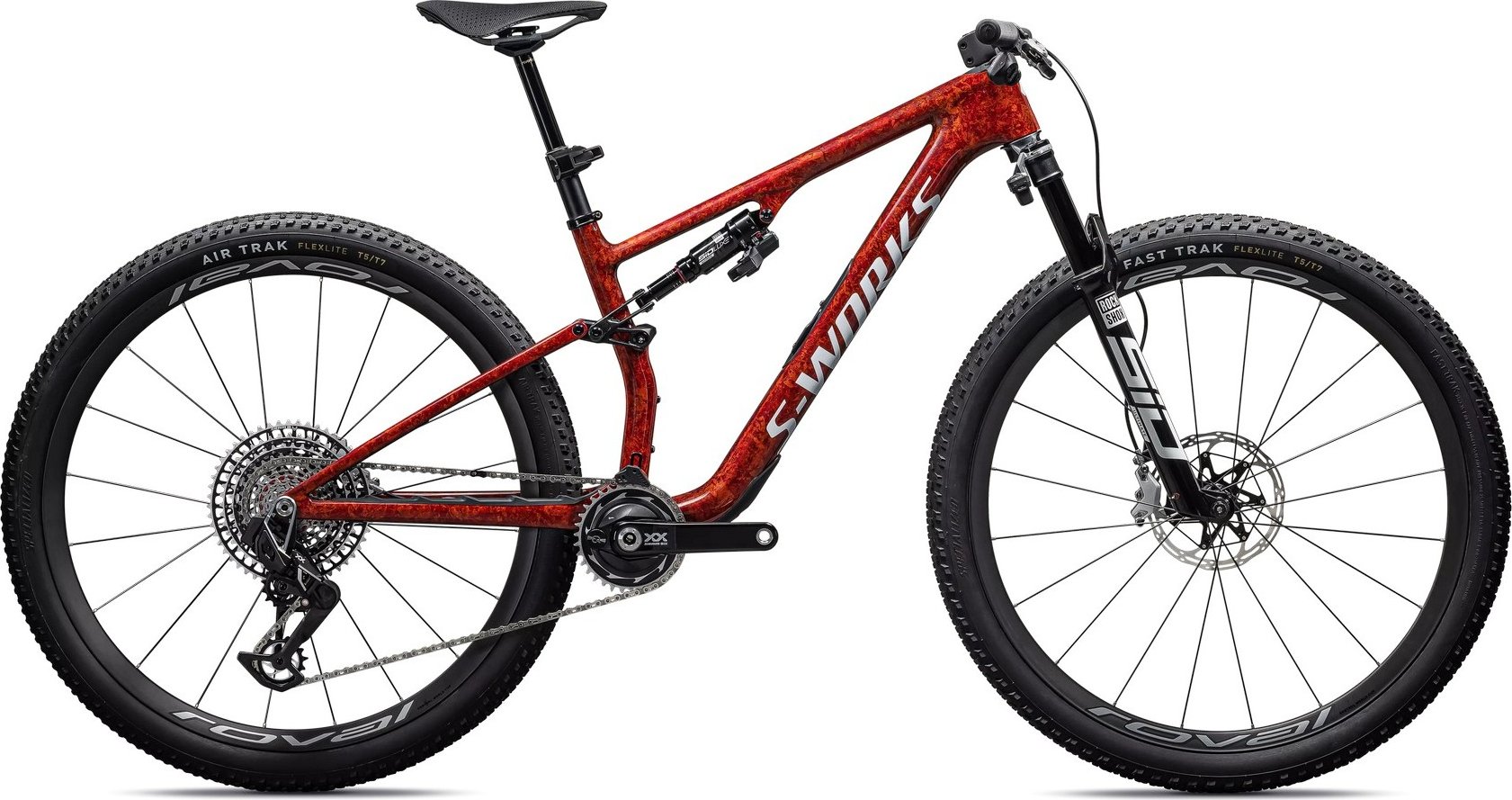 Celoodpružené horské kolo Specialized S-Works Epic 8 2026 Velikost kola: L, Barva kola: Gloss Fiery Red Dry Impasto / Metallic White Silver., Modelový rok: 2026 Gloss Fiery Red Dry Impasto / Metallic White Silver