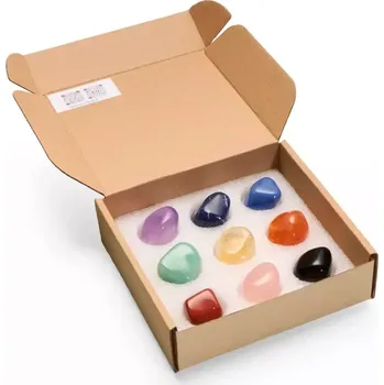 Čakra – sbírka tromlovaných kamenů v dárkovém boxu pro harmonii a energii