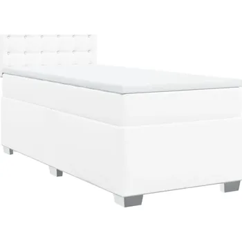 Postel Čalouněná jednolůžková postel 90x200 bílá
