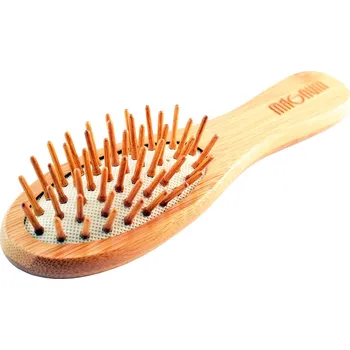 kartáč na vlasy Dřevěný kartáč na vlasy bambusový MAGNUM Natural 316 / malý