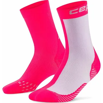 Pánské ponožky CEP Vysoké kompresní ponožky EDT. HALF&HALF Pánské Velikost: IV, Barvy: pink/lilac