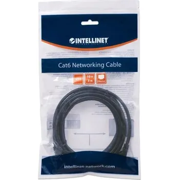 Síťový kabel Patchcord Intellinet U/UTP 6 RJ45 / RJ45 3 m černý