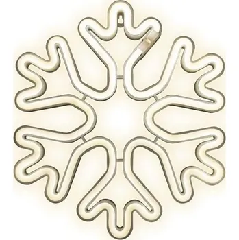 Dekorativní svítidlo Dekorativní LED neon Sněhová vločka bílá