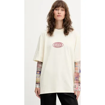 Bavlněné tričko Guess Originals M5YI55.K8FQ4 béžová 01X, vel. L