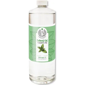 Masážní přípravek MEDISTAR CZ masážní olej ZELENÝ ČAJ 1000ml dávkování: Bez pumpy
