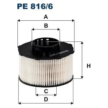 Plachta na motorové vozidlo Palivový filtr FILTRON Palivový filtr PE 816/6
