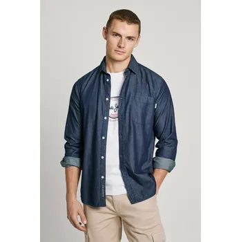 Pepe Jeans Pánská košile CLASSIC SLIM SHIRT Barva: denim (odpovídá obrázku), Velikost: L