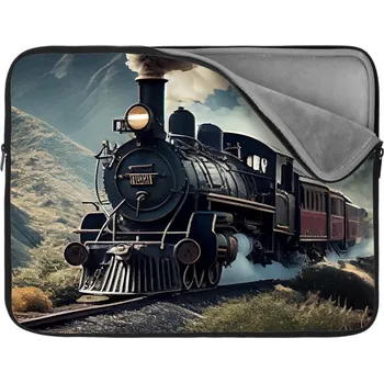 pouzdro na notebook Sablio Obal na notebook Parní lokomotiva v horách - 17"