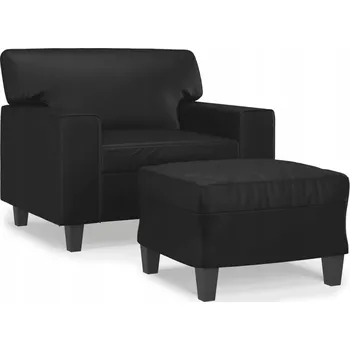 Křeslo Pohovka 94 x 77 cm umělá kůže černá